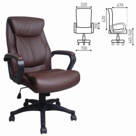 Кресло офисное BRABIX Enter EX-511 (коричневый) в Зелёном Бору - zelyonyj-bor.katalogmebeli.com | фото