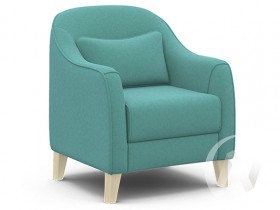 Кресло отдыха Комфорт-4 (бесцветный лак/CANDY AQUVAMARINE) в Зелёном Бору - zelyonyj-bor.katalogmebeli.com | фото
