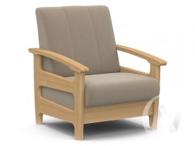 Кресло для отдыха Омега (бук лак/CATANIA LATTE) в Зелёном Бору - zelyonyj-bor.katalogmebeli.com | фото