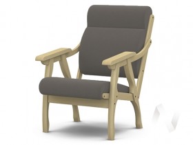 Кресло Вега-10 (бесцветный лак/ULTRA STONE) в Зелёном Бору - zelyonyj-bor.katalogmebeli.com | фото