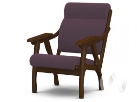 Кресло Вега-10 (орех лак/ULTRA PLUM) в Зелёном Бору - zelyonyj-bor.katalogmebeli.com | фото