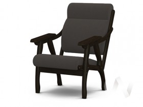 Кресло Вега-10 (венге лак/ULTRA GRAFIT) в Зелёном Бору - zelyonyj-bor.katalogmebeli.com | фото
